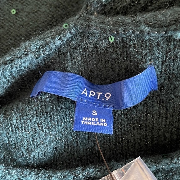 Apt. 9 sweater with sequins and detachable office date night sequins - Picture 8 of 15